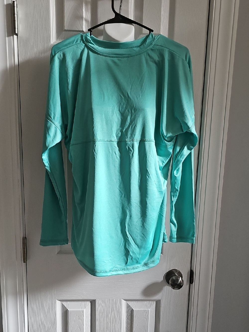 NWOT SPIRIT JERSEY Men's Long-Sleeve Performance Shirt - Aqua